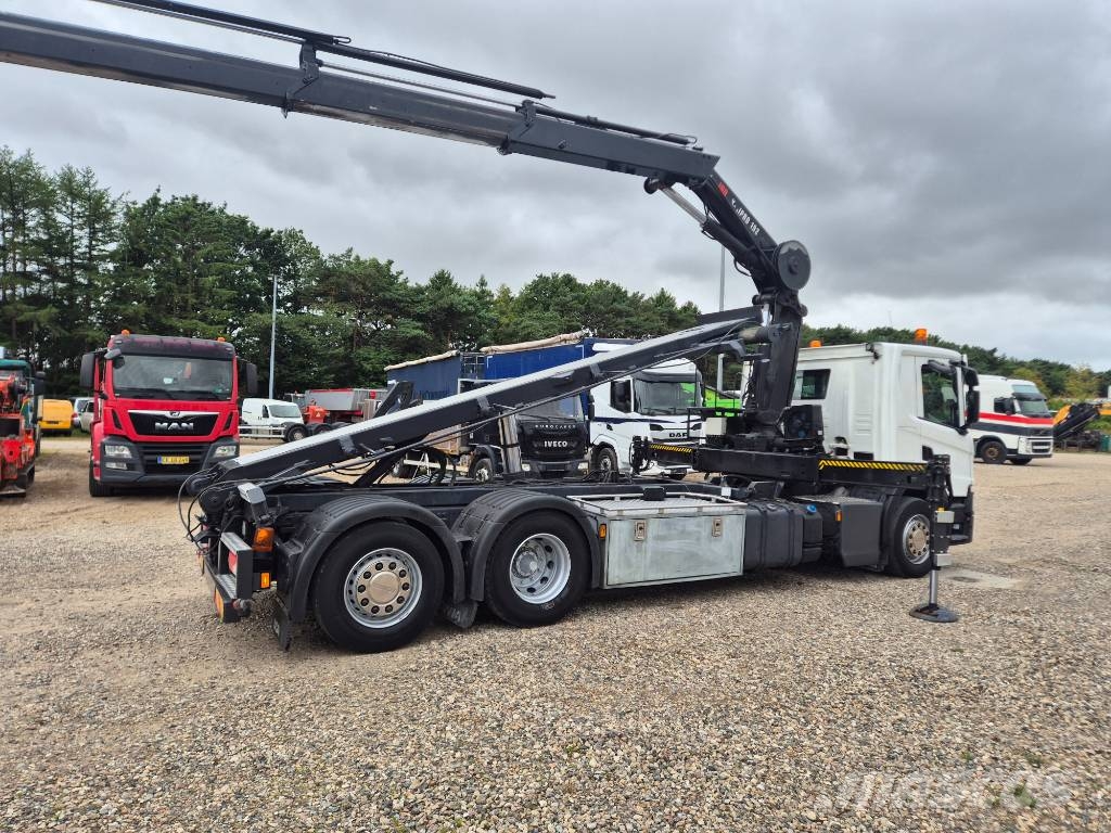 Scania P 410 6x2*4 //Hiab X-HIPRO 192 EP-4 // Wirehejs Smagās mašīnas ar celtni