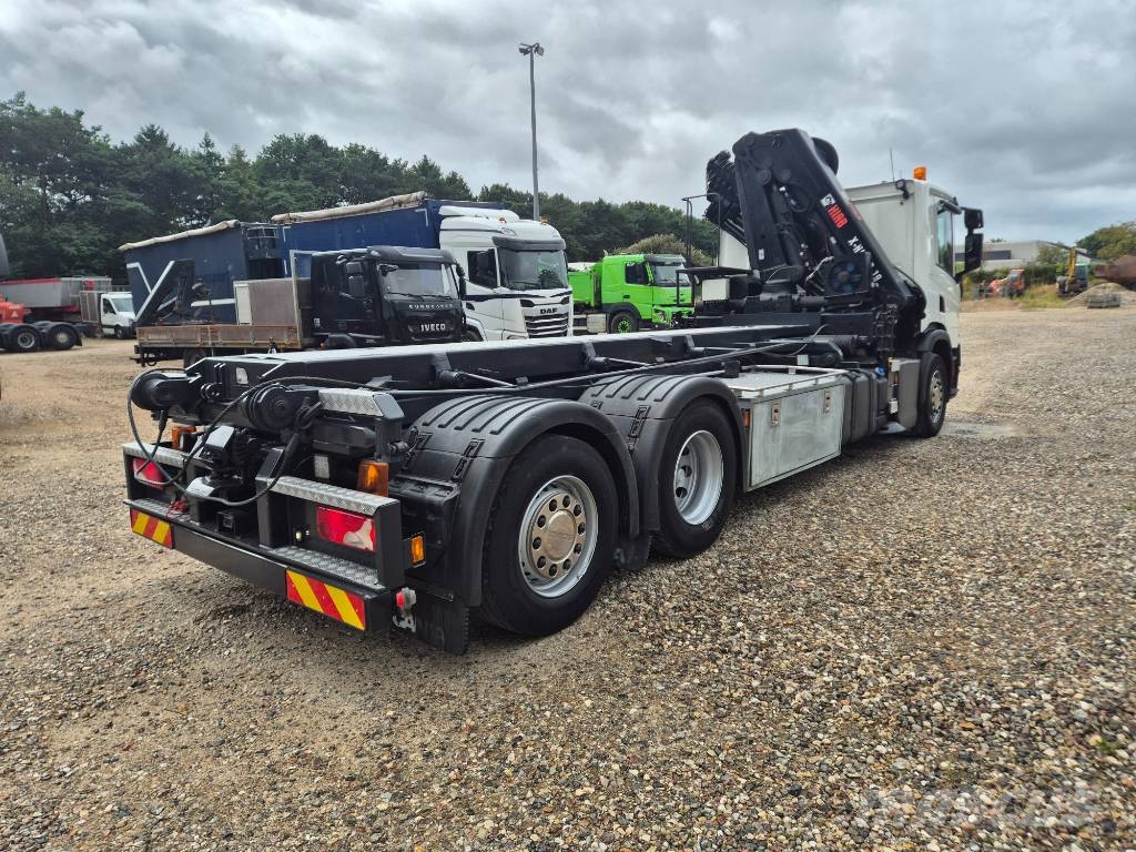 Scania P 410 6x2*4 //Hiab X-HIPRO 192 EP-4 // Wirehejs Smagās mašīnas ar celtni
