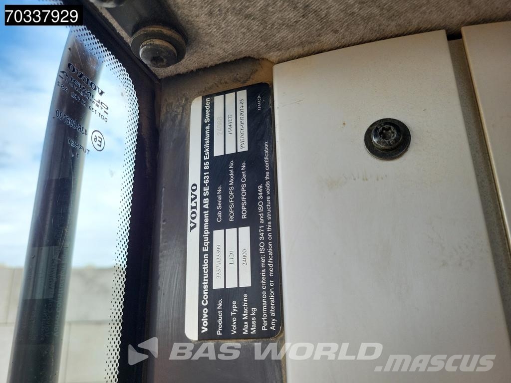 Volvo L120 F German Registration Wielladers