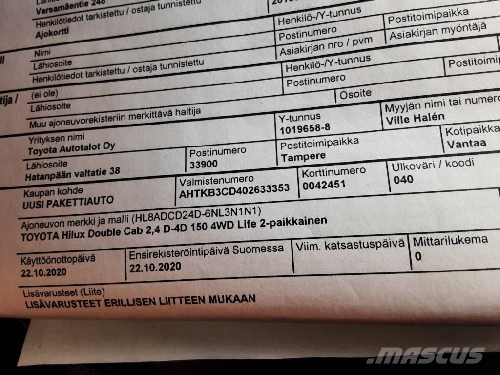 Toyota Hilux Furgonetas caja abierta