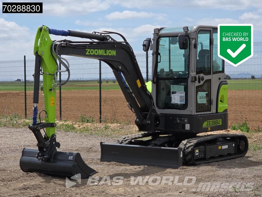 Zoomlion ZE35 GU Garantía de fábrica - CW / 3 Cucharas - Ku حفارات صغيرة أقل من 7 طن (حفارات صغيرة)