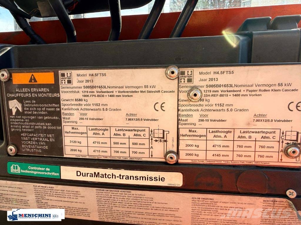 Hyster H 4.50 FTS-5 Dieselové vozíky