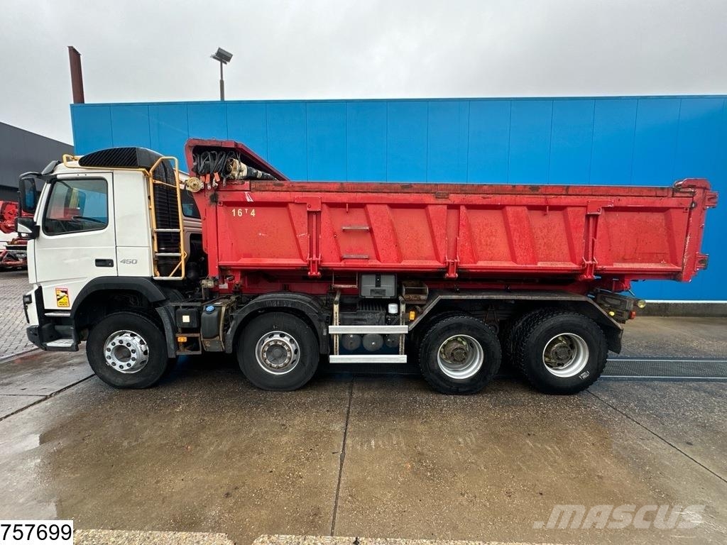 Volvo FMX 450 EURO 6, 8x4 steel suspeniosn Kipper