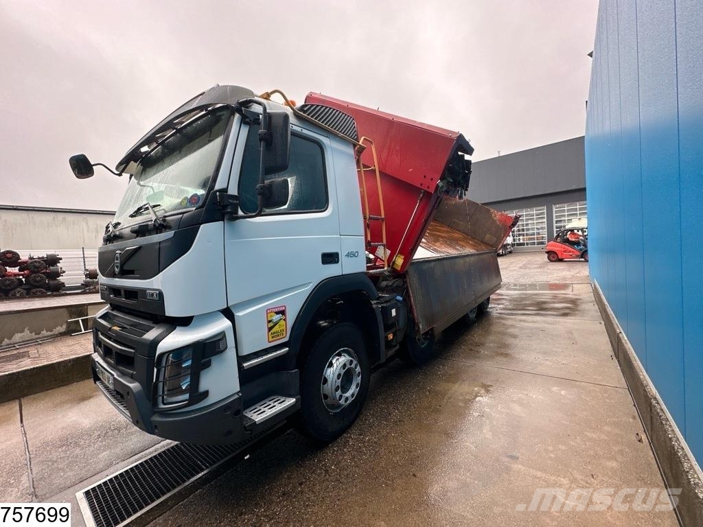 Volvo FMX 450 EURO 6, 8x4 steel suspeniosn Kipper