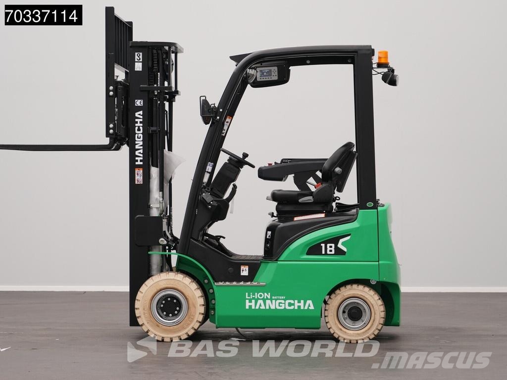 Hangcha CPD18 Electric Li-ion Forklift - Triplex - Warrant Elektriskie autoiekrāvēji