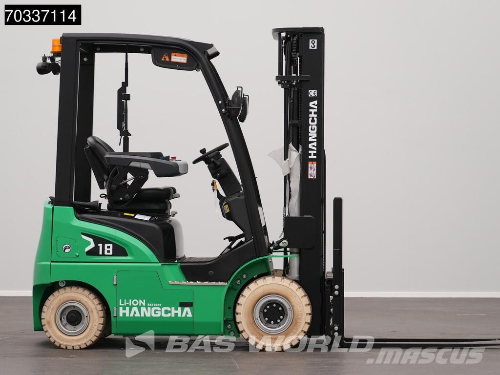 Hangcha CPD18 Electric Li-ion Forklift - Triplex - Warrant Elektriskie autoiekrāvēji