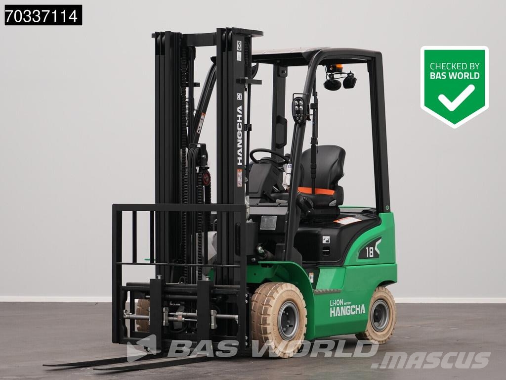 Hangcha CPD18 Electric Li-ion Forklift - Triplex - Warrant Elektriskie autoiekrāvēji