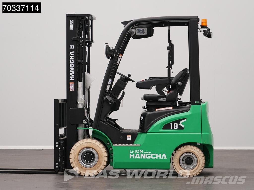 Hangcha CPD18 Electric Li-ion Forklift - Triplex - Warrant Elektriskie autoiekrāvēji
