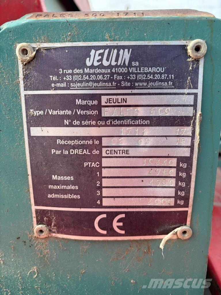 Jeulin Pales 500 Carros de trasladar grano