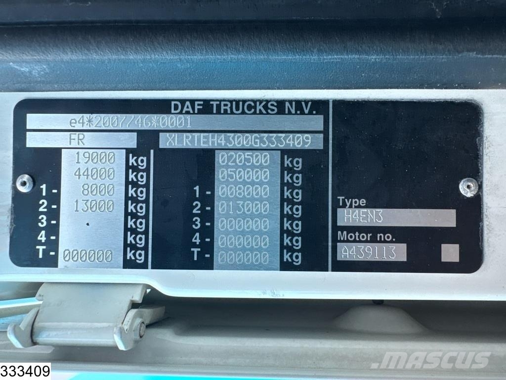 DAF XF 480 EURO 6d, ACC 트랙터 유닛