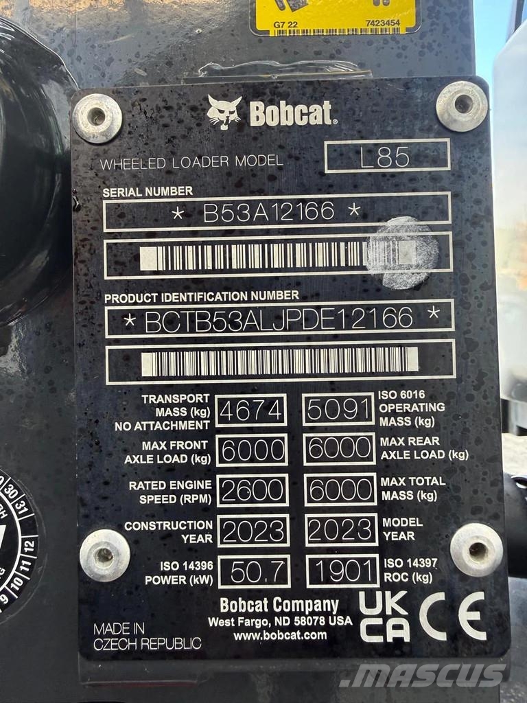 Bobcat L85 | A/C Radlader