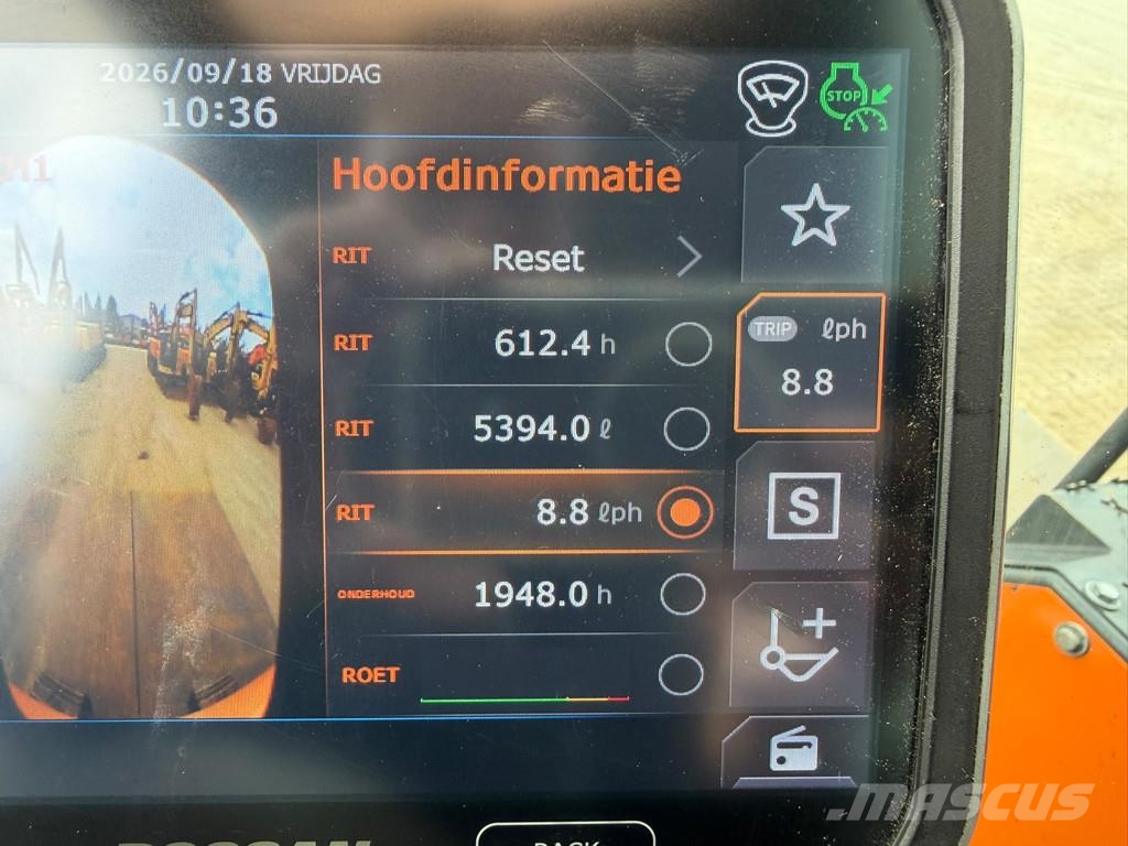 Doosan DX140LCR-7 Rupsgraafmachines