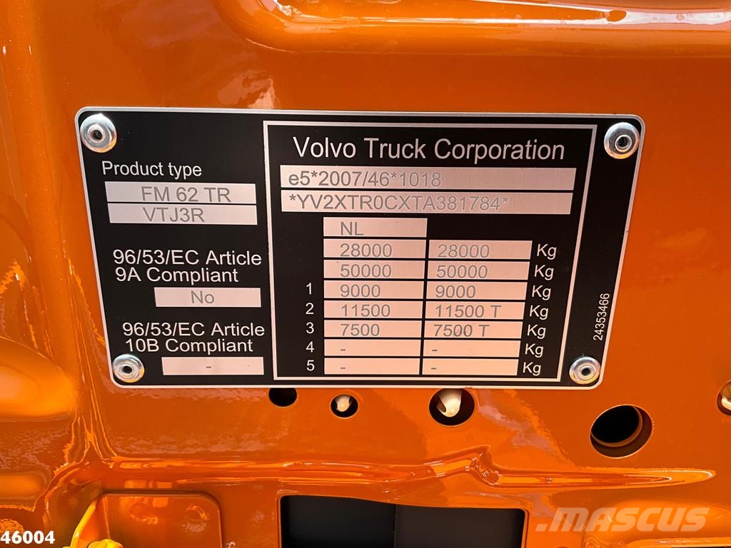 Volvo FM 430 Euro 6 Hyvalift 26 Ton haakarmsysteem Camiones elevadores de gancho