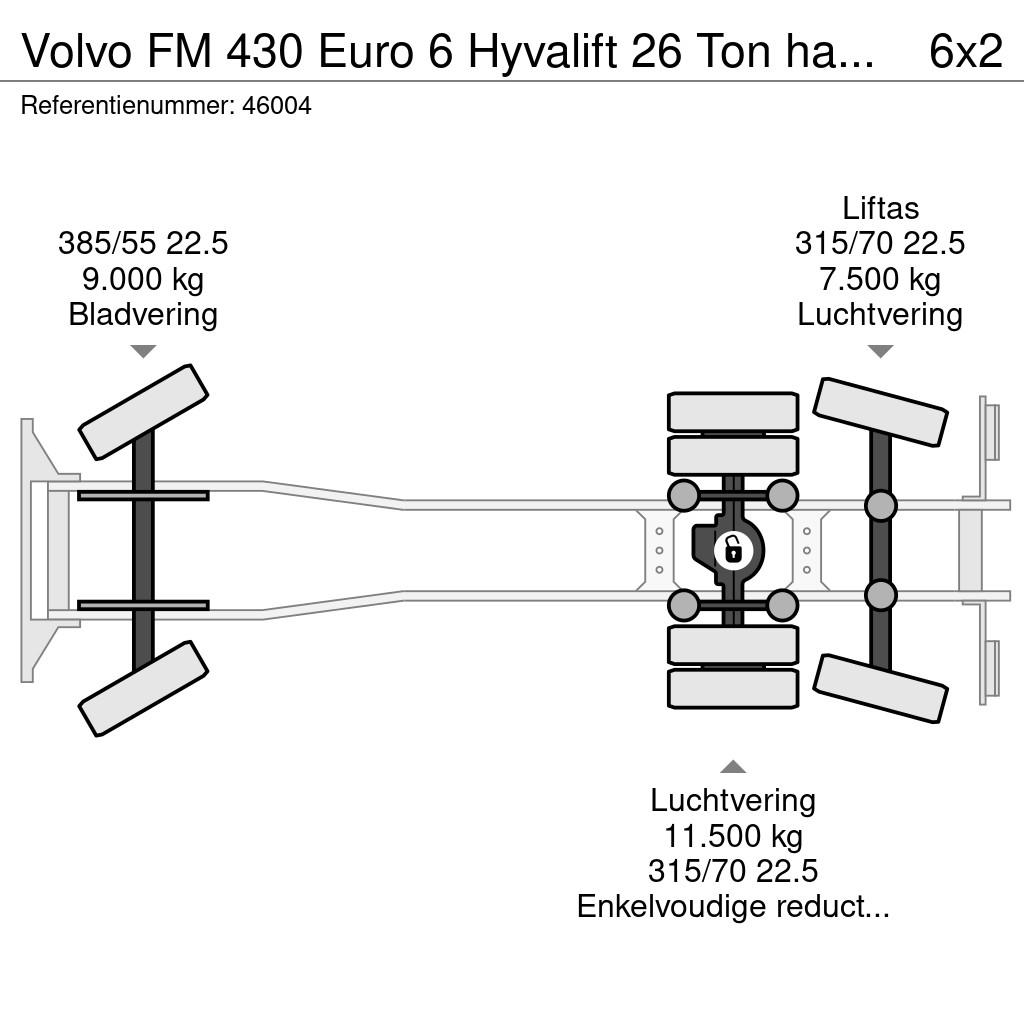 Volvo FM 430 Euro 6 Hyvalift 26 Ton haakarmsysteem Camiones elevadores de gancho