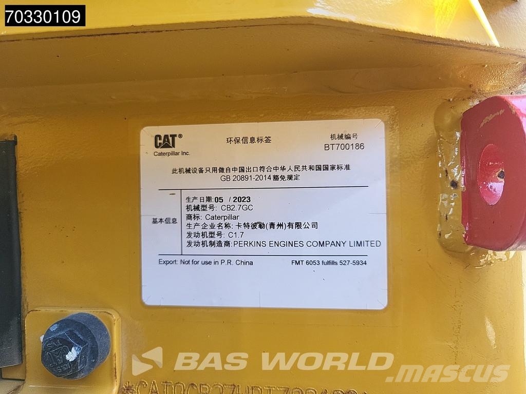 CAT CB2.7 GC Twin drum rollers