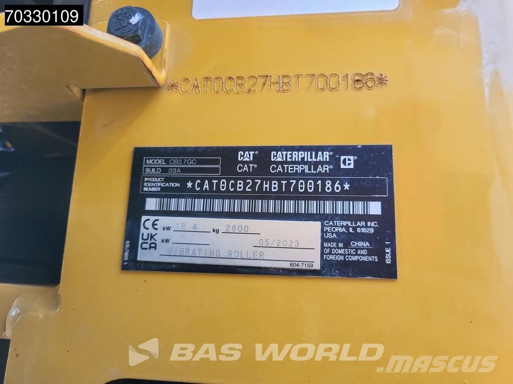 CAT CB2.7 GC Twin drum rollers