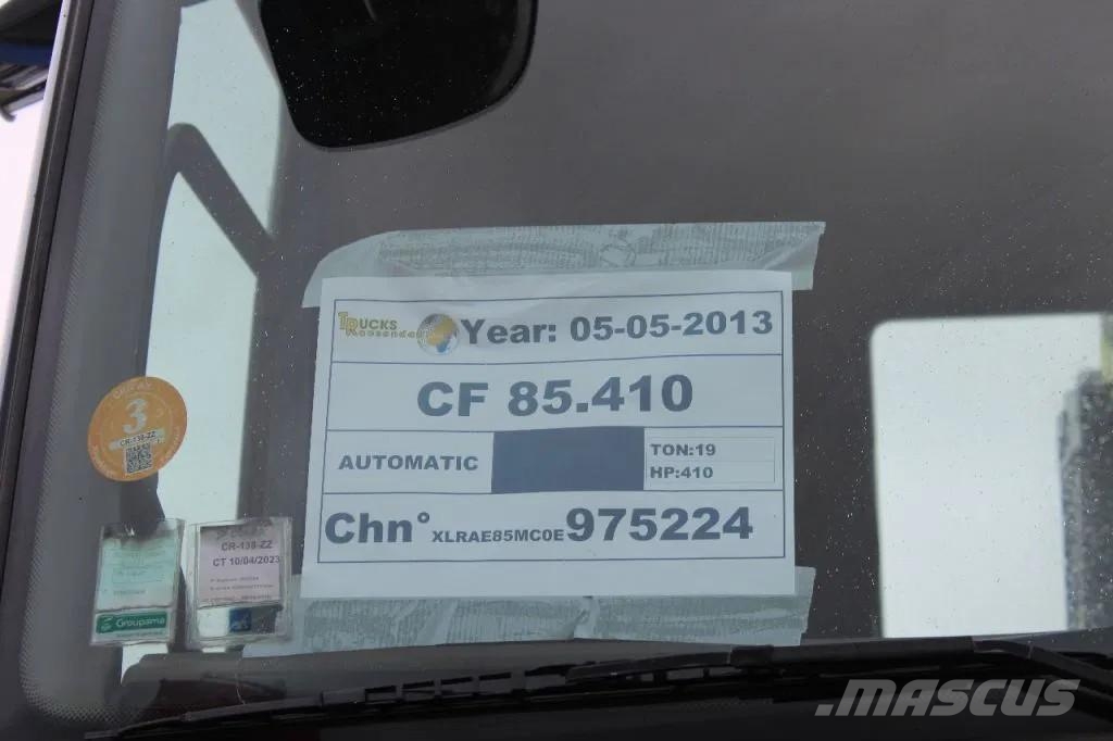 DAF CF 85.410 + HOOK ARM SYSTEM + EURO 5 Rol kiper kamioni sa kukom za podizanje tereta