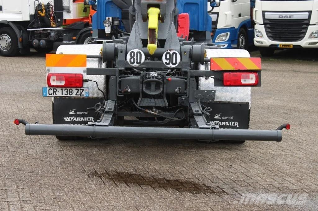 DAF CF 85.410 + HOOK ARM SYSTEM + EURO 5 Rol kiper kamioni sa kukom za podizanje tereta