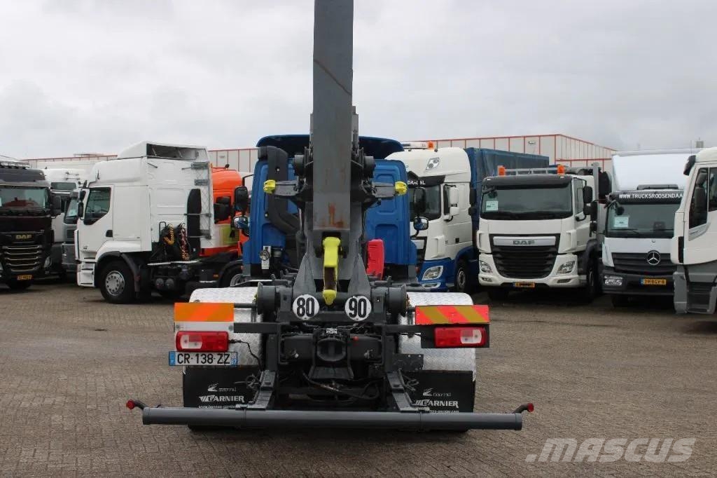 DAF CF 85.410 + HOOK ARM SYSTEM + EURO 5 Rol kiper kamioni sa kukom za podizanje tereta