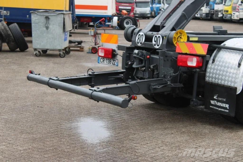 DAF CF 85.410 + HOOK ARM SYSTEM + EURO 5 Rol kiper kamioni sa kukom za podizanje tereta