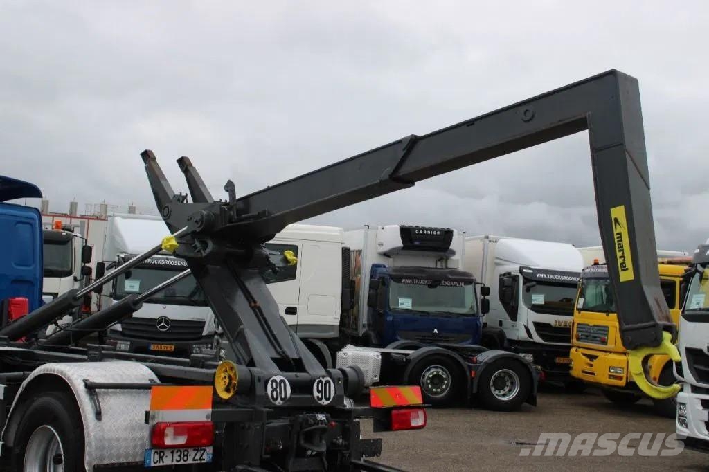 DAF CF 85.410 + HOOK ARM SYSTEM + EURO 5 Rol kiper kamioni sa kukom za podizanje tereta