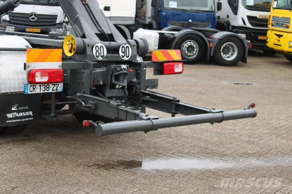 DAF CF 85.410 + HOOK ARM SYSTEM + EURO 5 Rol kiper kamioni sa kukom za podizanje tereta