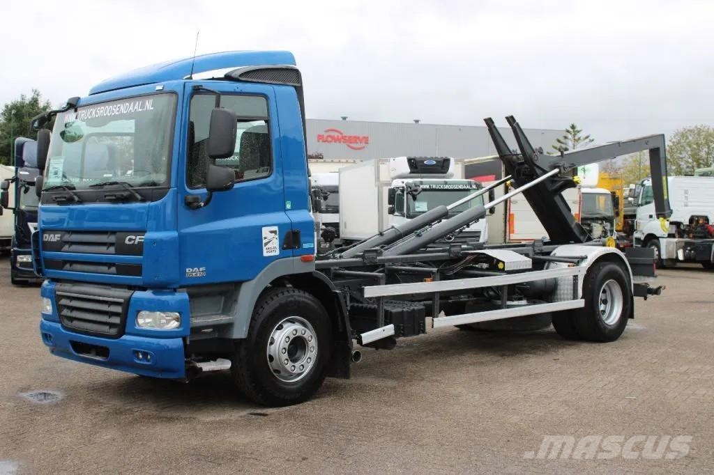 DAF CF 85.410 + HOOK ARM SYSTEM + EURO 5 Rol kiper kamioni sa kukom za podizanje tereta