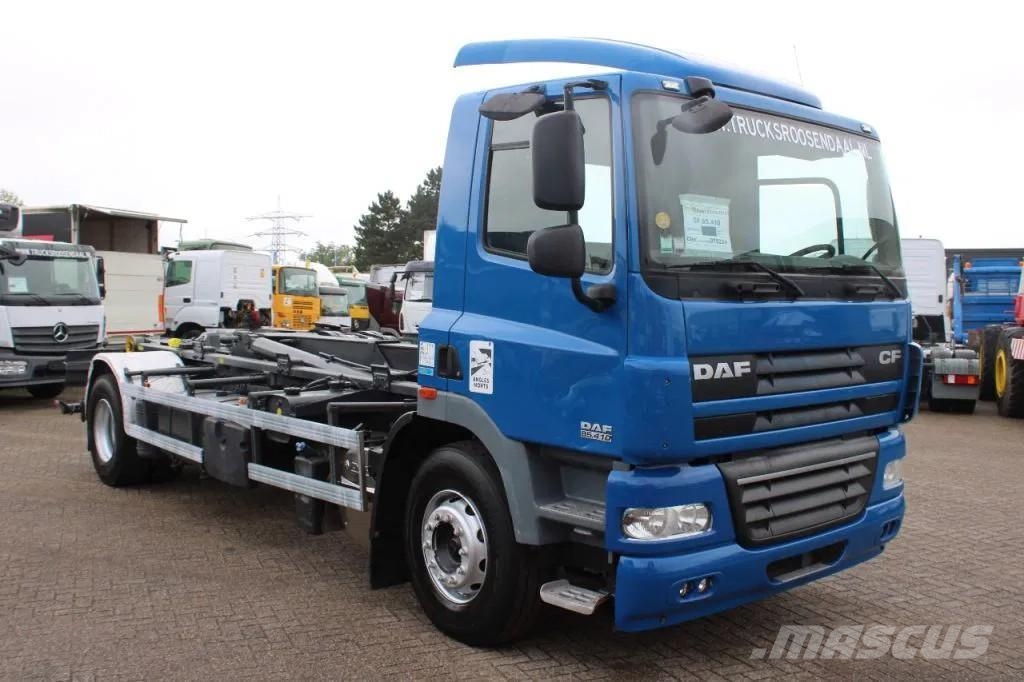 DAF CF 85.410 + HOOK ARM SYSTEM + EURO 5 Rol kiper kamioni sa kukom za podizanje tereta