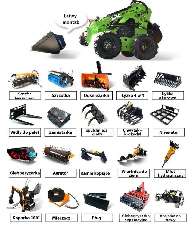 Kraft SKID STEER DINO 1330-T Μίνι φορτωτές