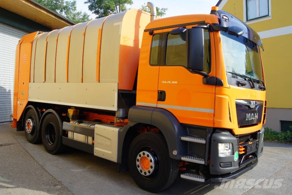 MAN TGS 26.320 BL 6x2-2 / MUT FAUN Rotopress / ZOELLER Camion dei rifiuti