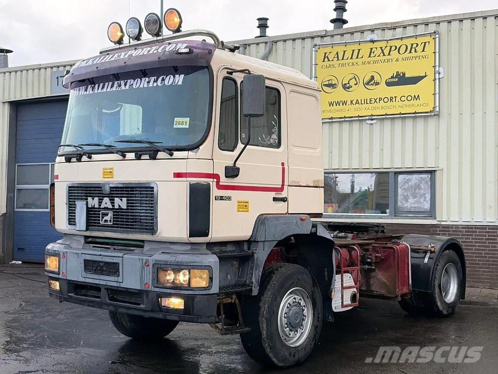 MAN 19.403 4x4 Manuel Gearbox Big Axle Kipper Hydrauli Vetopöytäautot