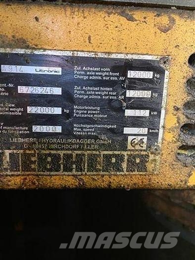Liebherr A914 Speciale Graafmachines