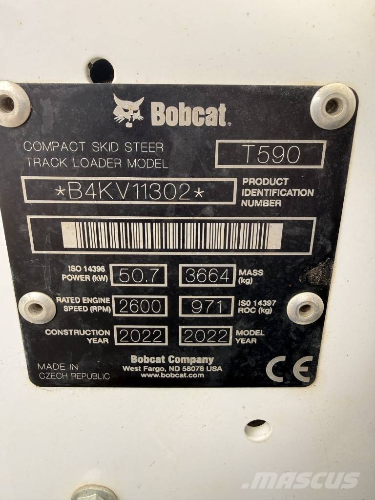Bobcat T 590 HF Tuplanopeus Minicargadoras