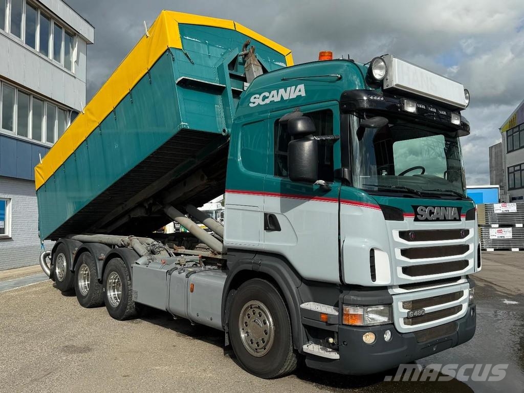 Scania R480 8X4 EURO 5 + HOOKLIFT Rol kiper kamioni s kukama za dizanje
