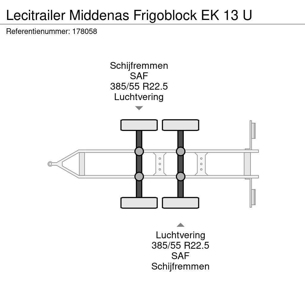 Lecitrailer Middenas Frigoblock EK 13 U Skaphengere Frys/kjøl/varme