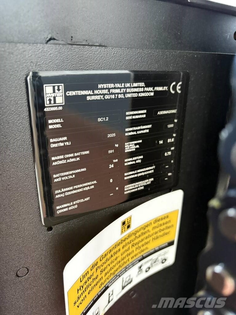 Hyster SC1.2 Sedeči paletni viličarji