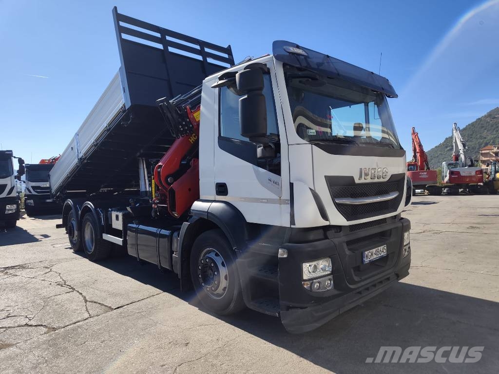 Iveco Stralis 260 S31 XP Vlakke laadvloer met kraan