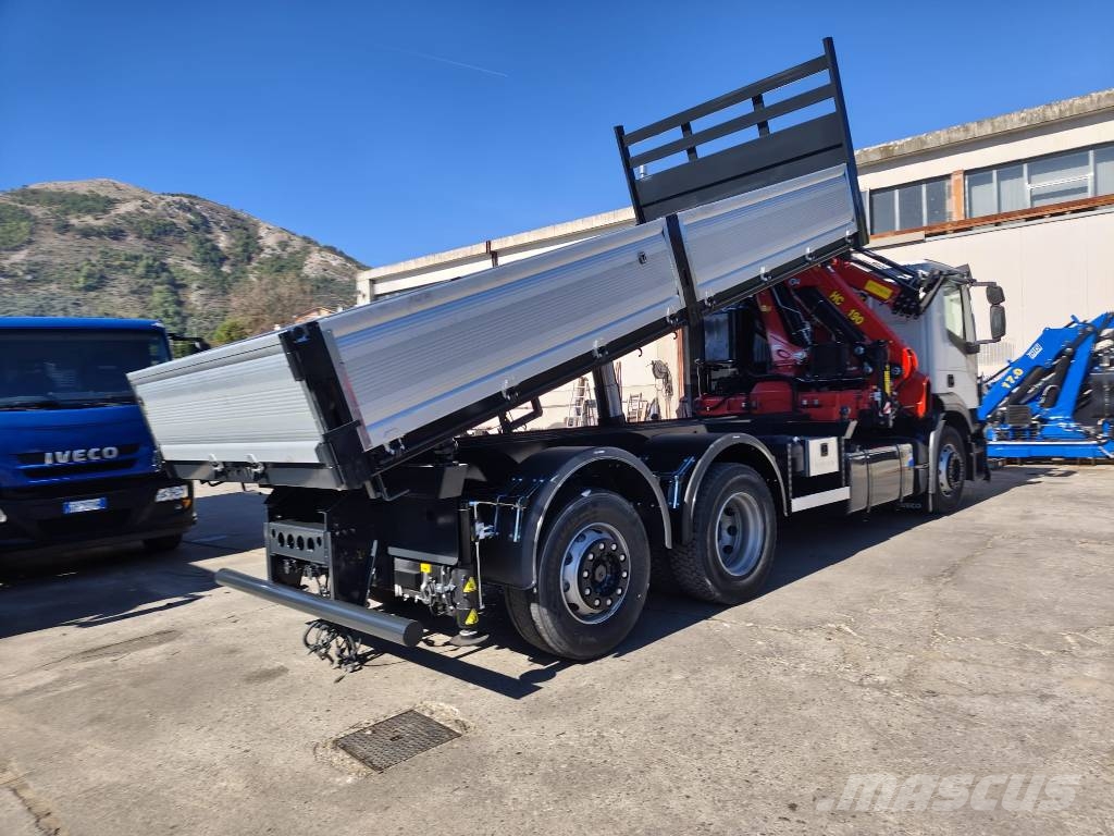 Iveco Stralis 260 S31 XP Vlakke laadvloer met kraan