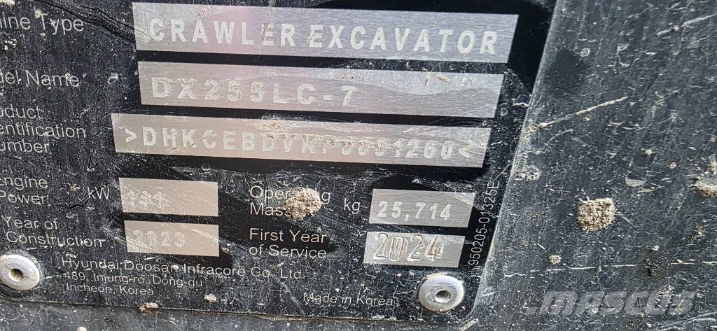 Develon DX 255 LC-7 Telakaivukoneet