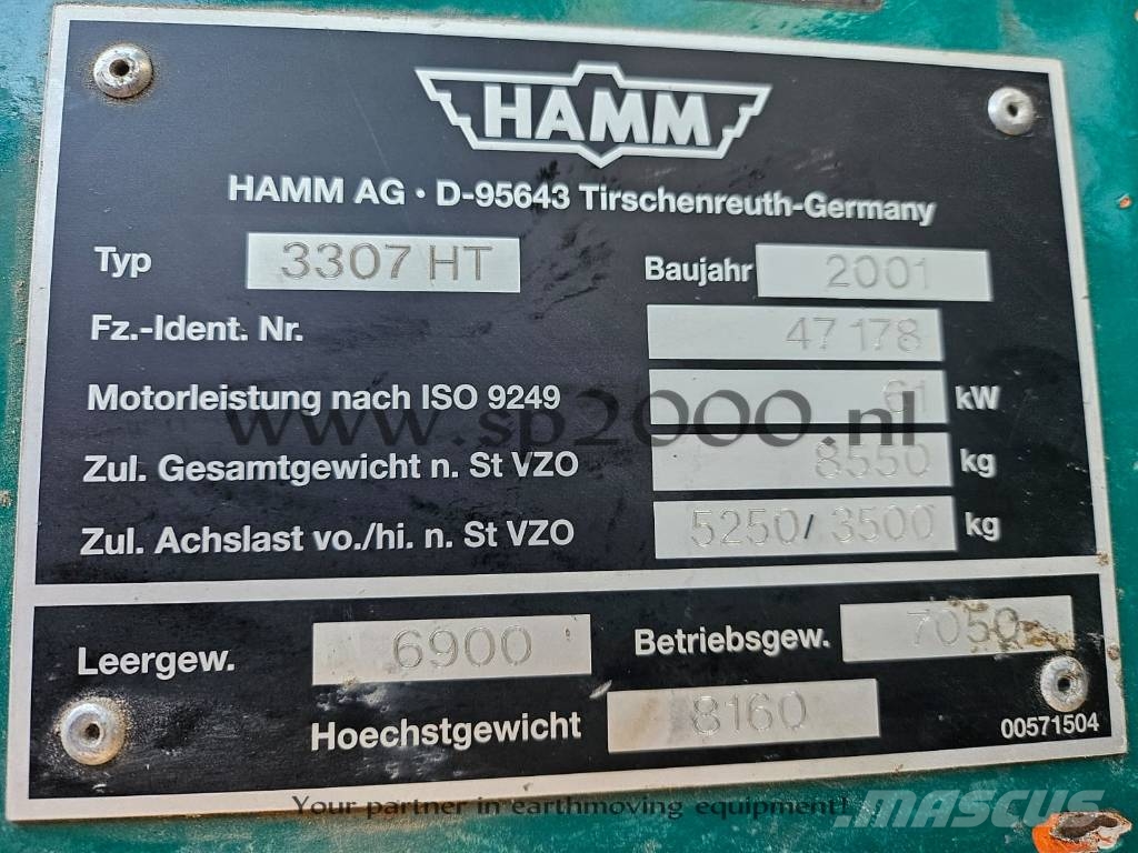 Hamm 3307 HT Trilrolwalsen