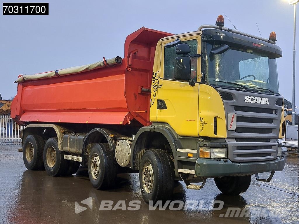 Scania G420 G 8X6 8x6 18m3 KH Kipper Steel suspension Big 덤프 트럭