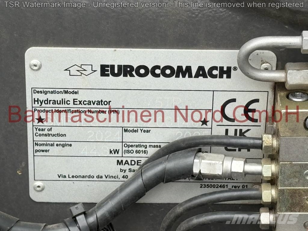 Eurocomach 75TR BJ 2024 DEMO mit ca. 150 Bh Excavatoare 7t - 12t