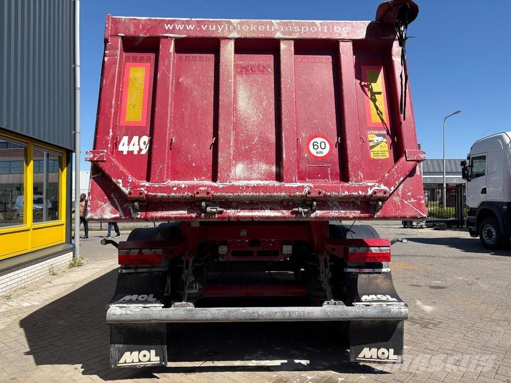 MOL 3x SAF + CHASSIS STEEL + BOX ALUMINUM + DISK BRAKE Semirremolques de volteo