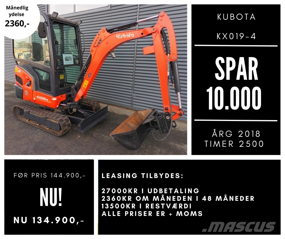 Kubota kx019-4 Mini bageri < 7t