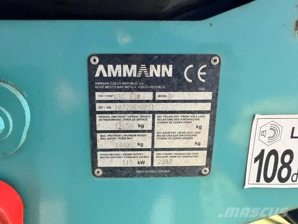 Ammann ASC130D Enojni valjarji