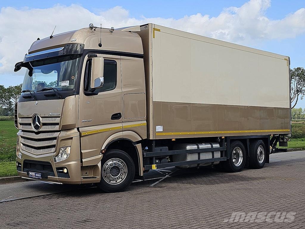 Mercedes-Benz ACTROS 2548 6X2 STEER 2T LIFT Bakwagens met gesloten opbouw