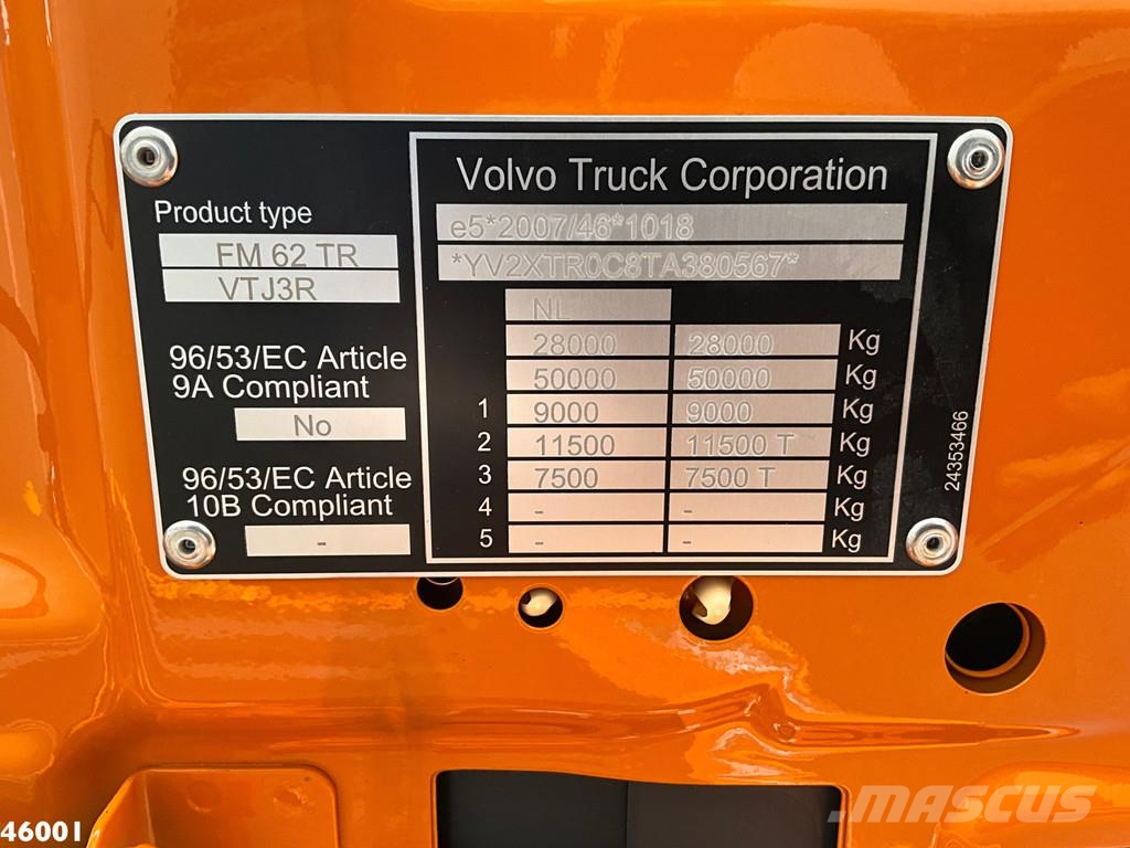 Volvo FM 430 Euro 6 Hyvalift 26 Ton haakarmsysteem Camiones elevadores de gancho