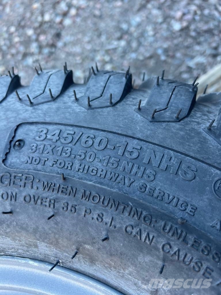 Carlisle Dubbade vinterdäck Weidemann 2080 Rehvid, rattad ja veljed