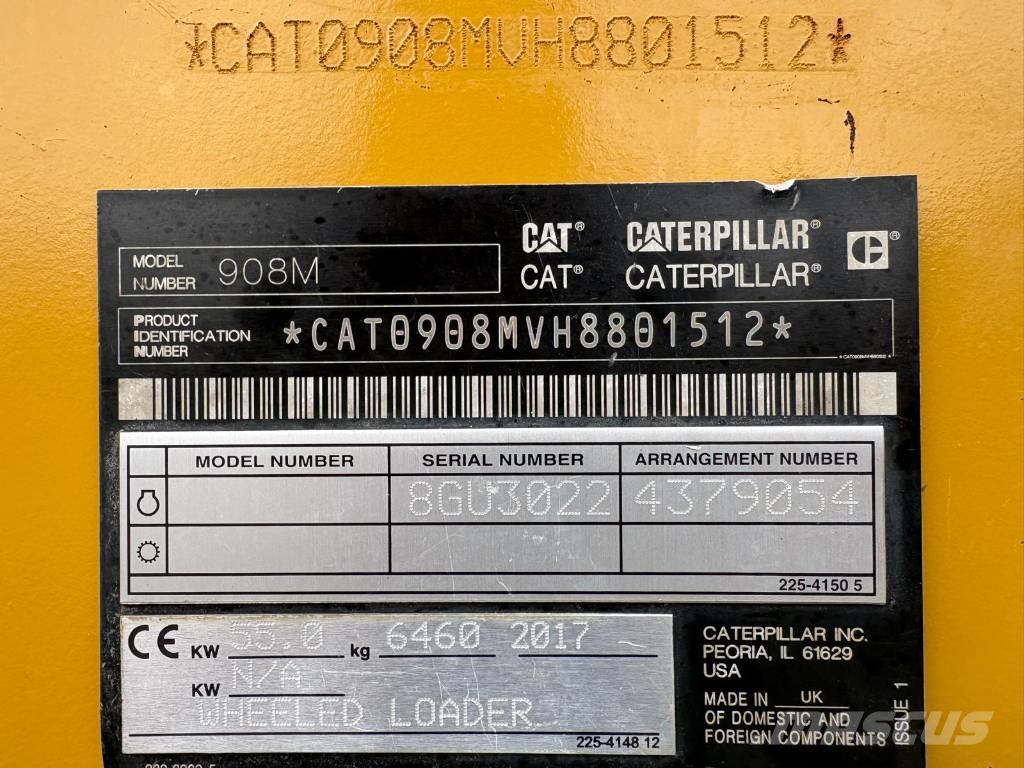 CAT 908 M Bucket and Forks 轮式装载机