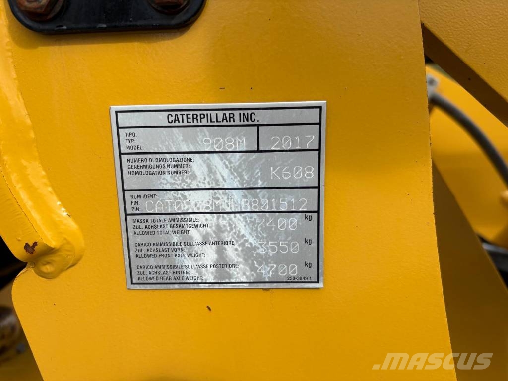 CAT 908 M Bucket and Forks 轮式装载机